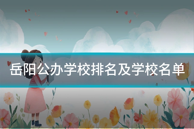 岳阳公办学校排名及学校名单
