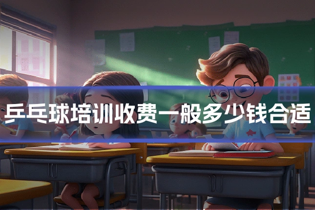乒乓球培训收费一般多少钱合适