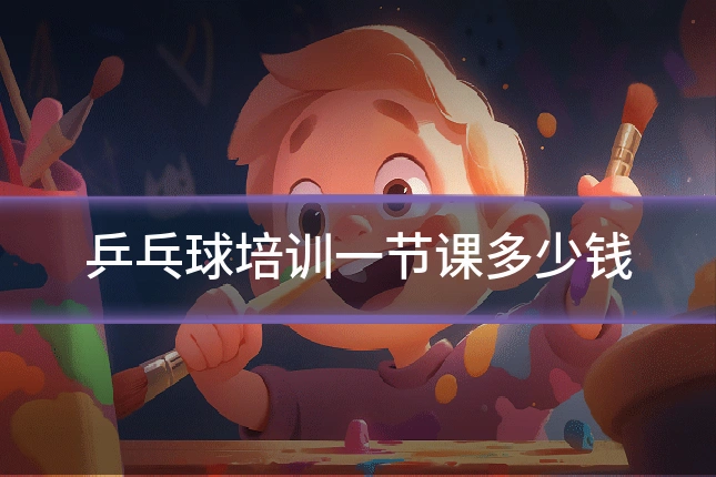 乒乓球培训一节课多少钱