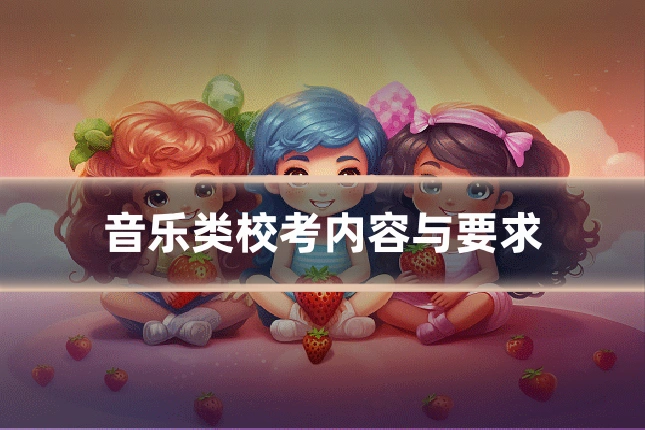 音乐类校考内容与要求