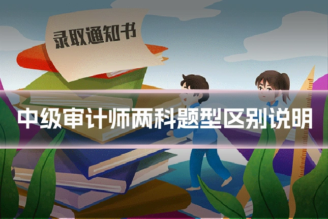 中级审计师两科题型区别说明