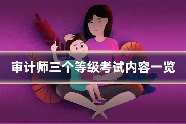 审计师三个等级考试内容一览