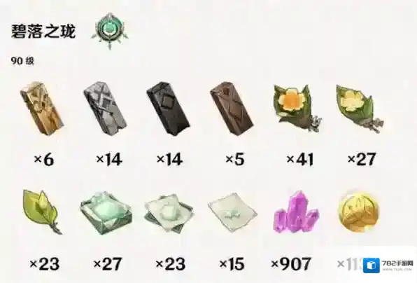 原神碧落之珑突破材料一览