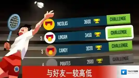 羽毛球高高手击球