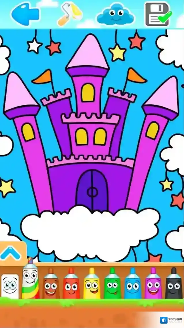 小公主画画世界涂色