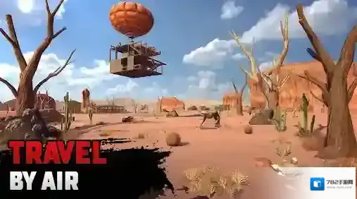 沙漠生存建造木筏