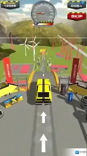 斜坡大冲刺汽车