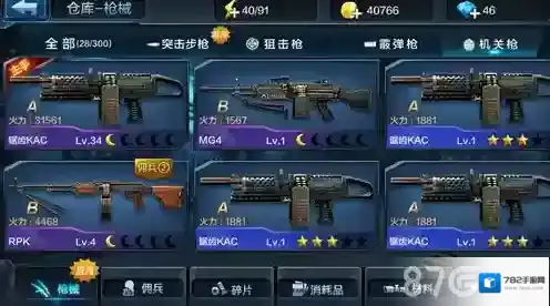 全民突击机关枪大全 最牛的机关枪在哪里