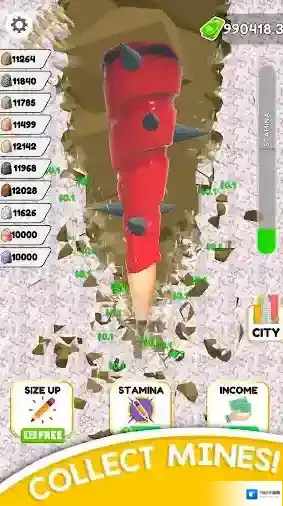 铅笔挖掘建造城市城市