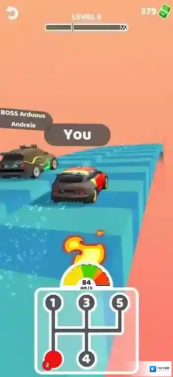 汽车坡道冲锋3D