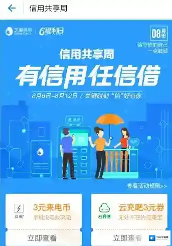 《支付宝》信用共享周活动的相关介绍