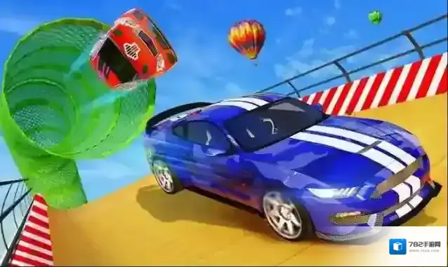 坡道特技汽车赛赛车