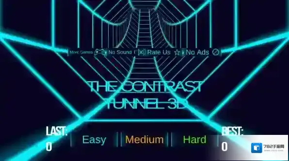 对比隧道3D赛车