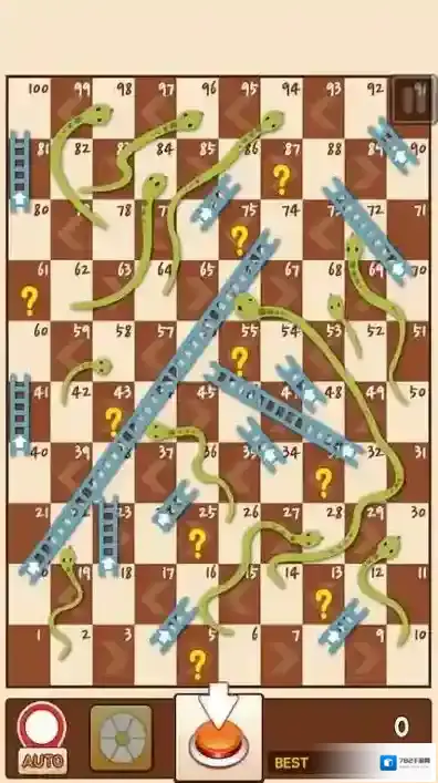 小蛇与梯子游戏