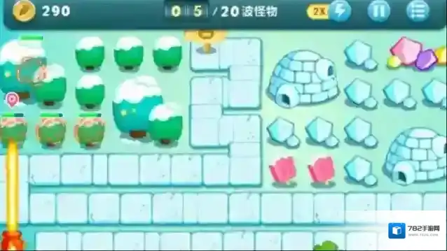 保卫萝卜1第3关攻略图解法