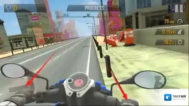 公路赛车摩托骑手