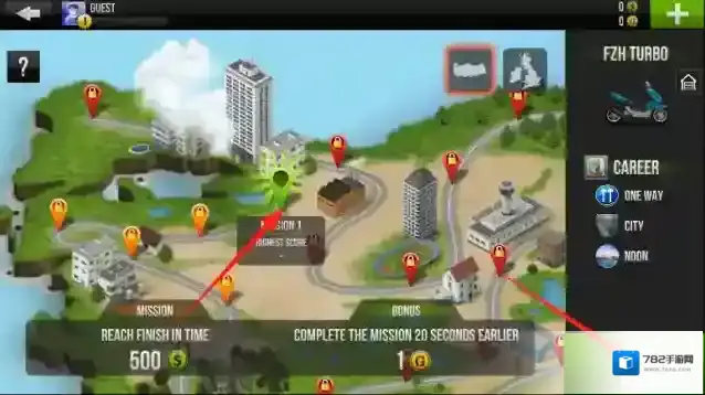 公路赛车摩托骑手