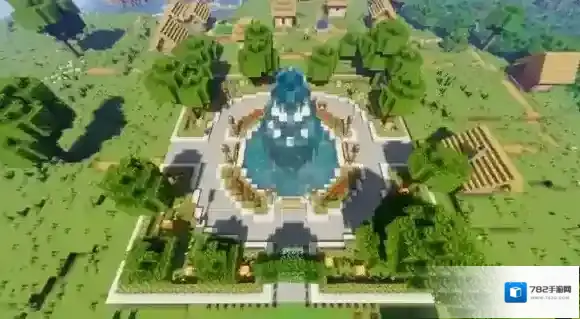 我的世界手游喷泉广场怎么制作 我的世界喷泉广场制作图文教程
