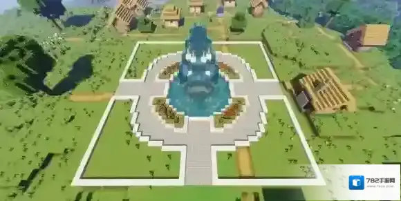 我的世界手游喷泉广场怎么制作 我的世界喷泉广场制作图文教程