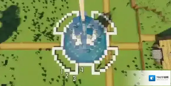 我的世界手游喷泉广场怎么制作 我的世界喷泉广场制作图文教程