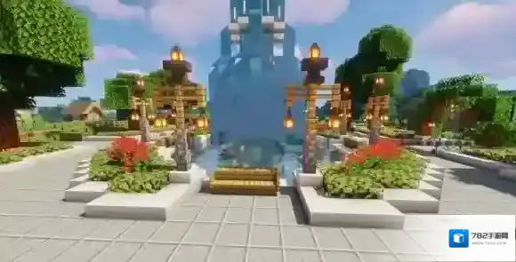 我的世界手游喷泉广场怎么制作 我的世界喷泉广场制作图文教程