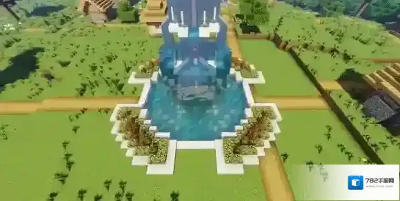 我的世界手游喷泉广场怎么制作 我的世界喷泉广场制作图文教程