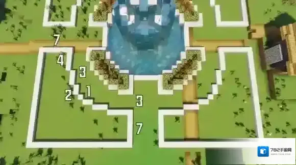 我的世界手游喷泉广场怎么制作 我的世界喷泉广场制作图文教程