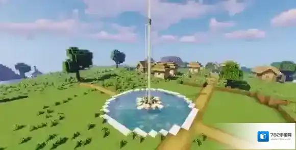 我的世界手游喷泉广场怎么制作 我的世界喷泉广场制作图文教程