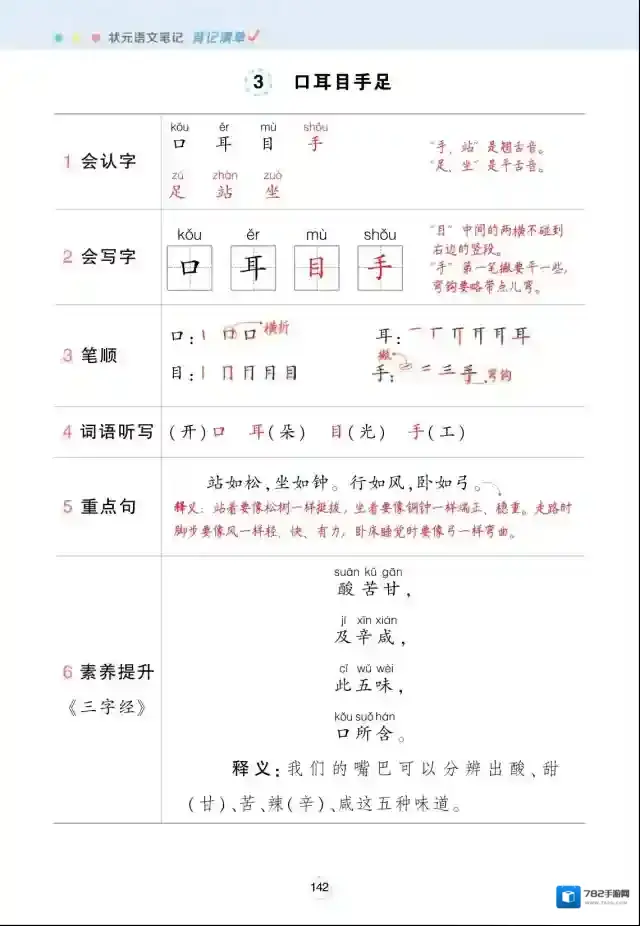 状元语文笔记图片