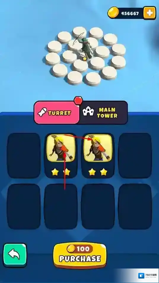 摩天楼合并防御关卡