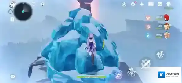 原神如何打破雪山的冰石