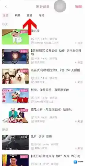 哔哩哔哩历史记录