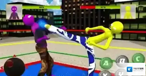 曲棍球手摔跤摔跤