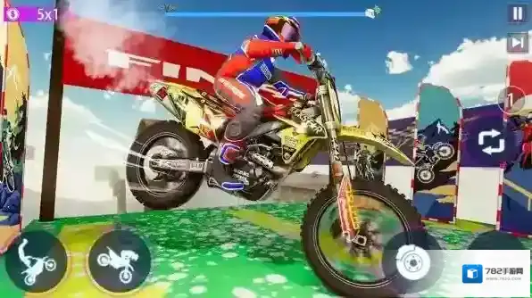 真正摩托车特技特技