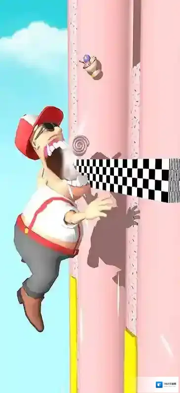 啃墙下落赛刹车