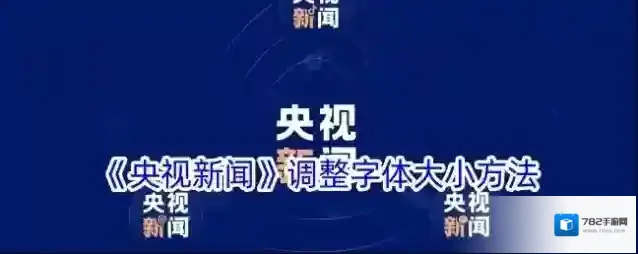 央视新闻字体大小